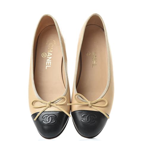 chanel black flats buy|chanel flats beige and black.